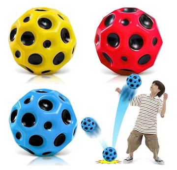 Soft Rubber Moon Ball for Kids – High Bounce, Colorful & Fun Play Toy
