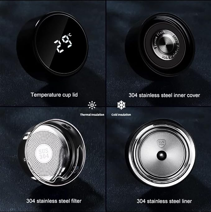 Smart LED Temperature Display Bottle