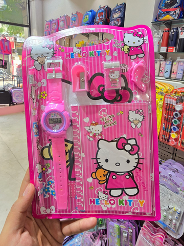 Stationery Gift Set with Digital Watch – Kids Writing Kit